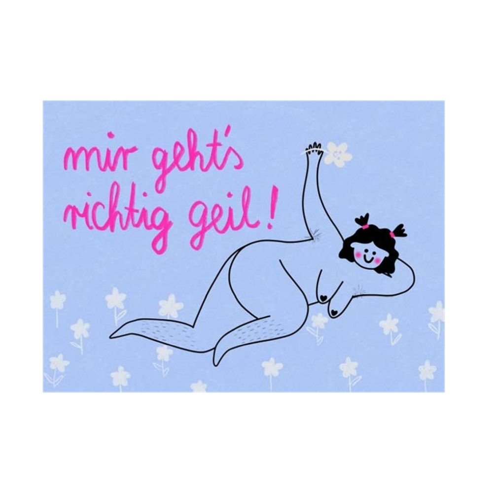 Mir Gehts Richtig Geil - Postcard — postcard by Jenne, Chimera Bookery