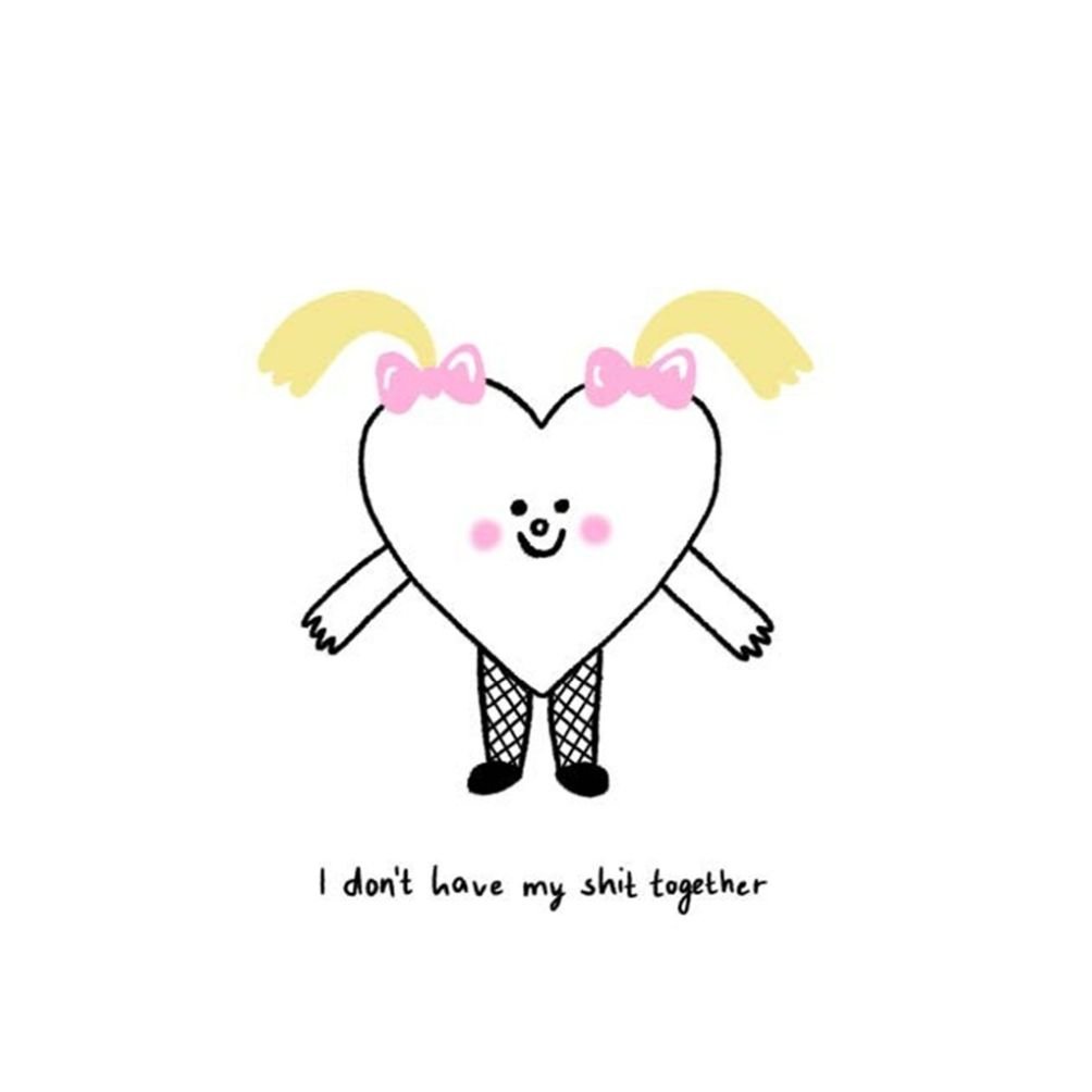 Shit Together - Postcard — postcard by Jenne, Chimera Bookery