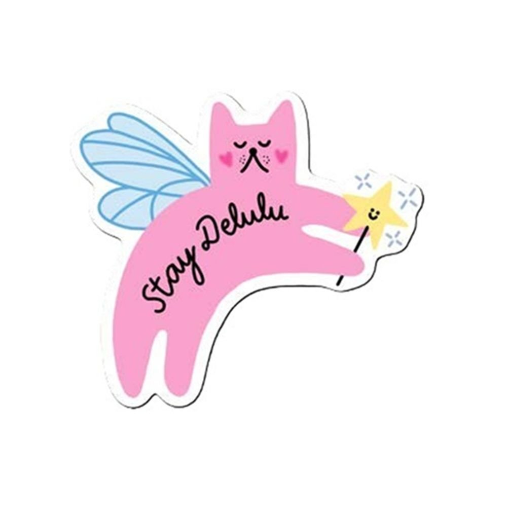 Stay Delulu - Sticker — sticker by Jenne, Chimera Bookery