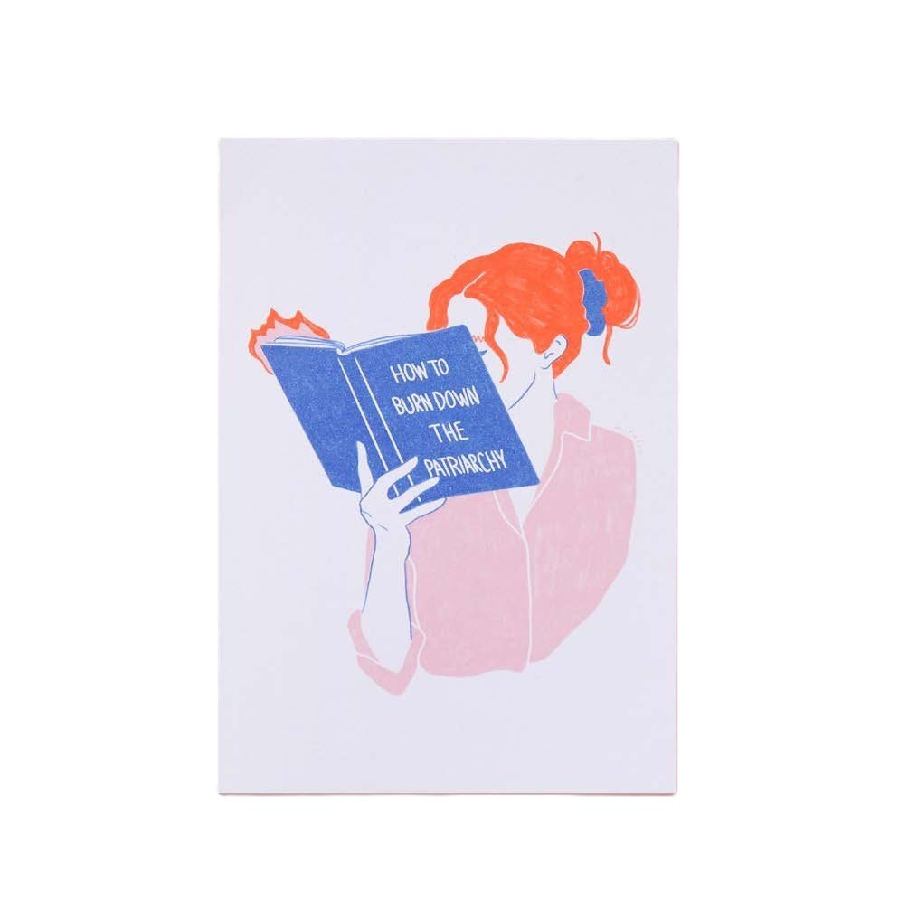 Burn Down - Postcard — postcard by Miraalou, Chimera Bookery