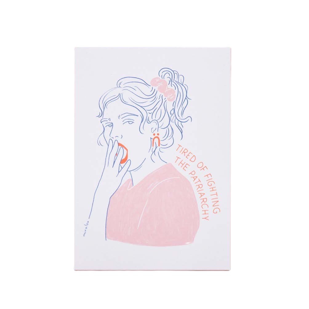 Tired of Fighting - Postcard — postcard by Miraalou, Chimera Bookery