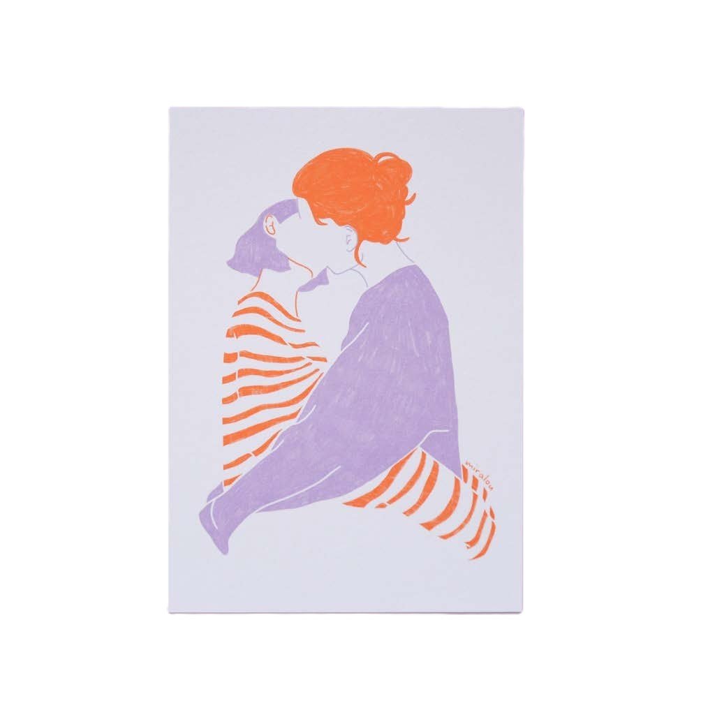 With You Stripes - Postcard — postcard by Miraalou, Chimera Bookery