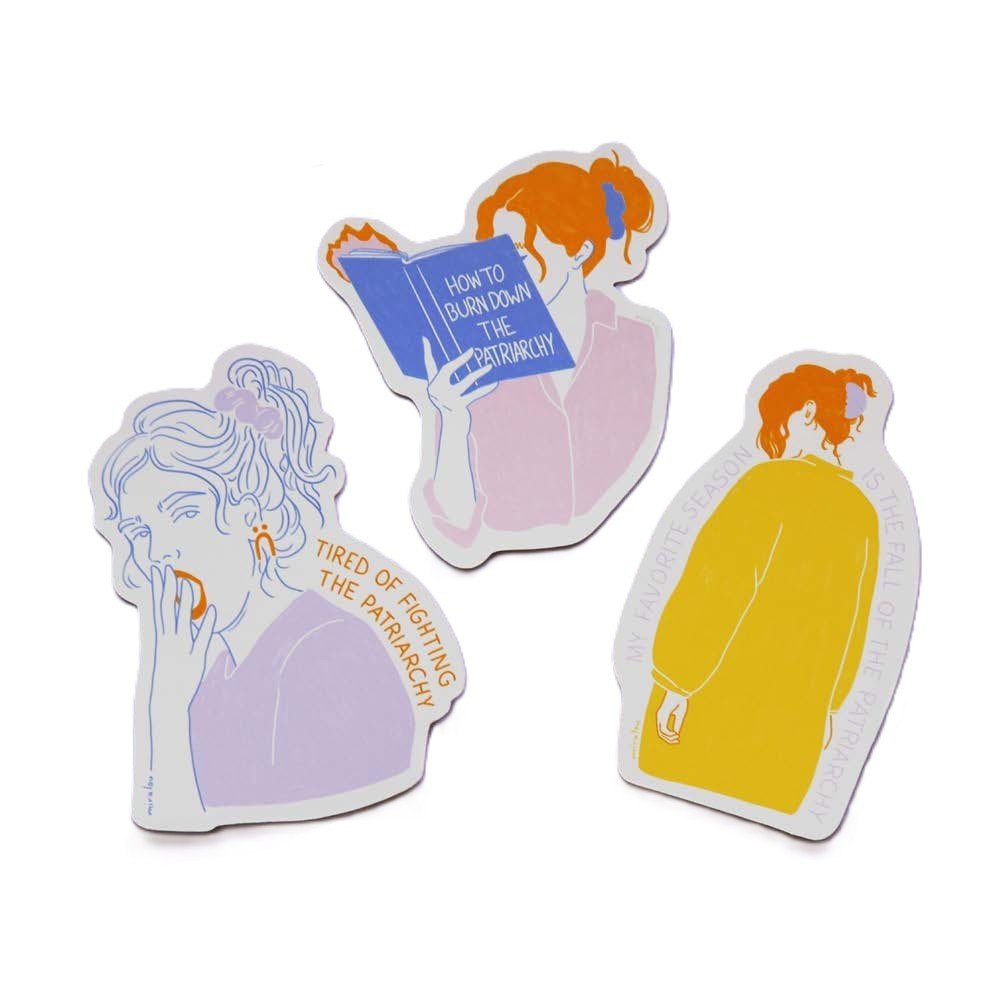 Stickers girls — sticker by Miraalou, Chimera Bookery