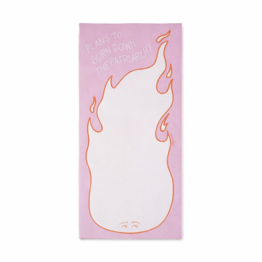 Burn Down The Patriarchy - Notepad — notepad by Miraalou, Chimera Bookery